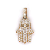 Diamond Hamsa Solitaire Pendant 14K - White Carat - USA & Canada